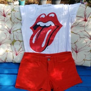 Never worn, cute red shorts.